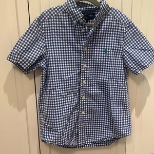 Ralph Lauren Blue Check Button Down